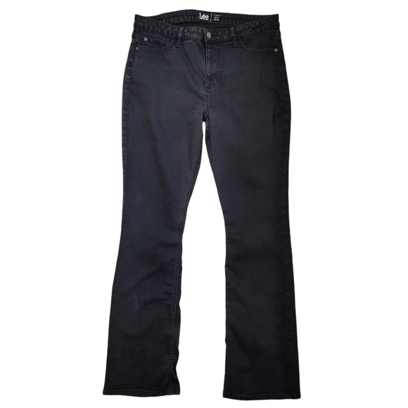 Lee Black Bootcut Jeans Women's Size 34x31 Regular Fit Mid Rise Stretch - Picture 10 of 10